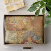 Papier Mousseline Automne par Alphonse Mucha Tissue Paper (Cadeau)