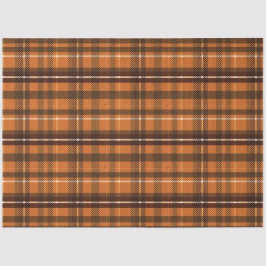 Papier Mousseline Automne Plaid Series Design 16 (Recto)