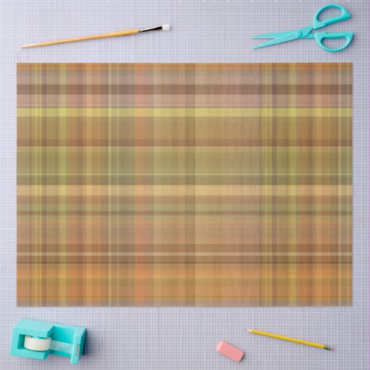 Papier Mousseline Automne Plaid Series Design 21 (Artisanat)