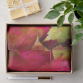 Papier Mousseline Automne Rouge jaune érable Feuille Art (Cadeau)