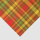 Papier Mousseline Automne Russe Plaid Motif (Détail)