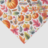Papier Mousseline Automne saison Citrouille Feuille (Détail)