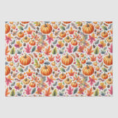 Papier Mousseline Automne saison Citrouille Feuille (Recto)