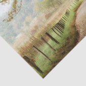 Papier Mousseline Automne sur une route de campagne (Détail)