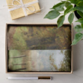 Papier Mousseline Automne sur une route de campagne (Cadeau)