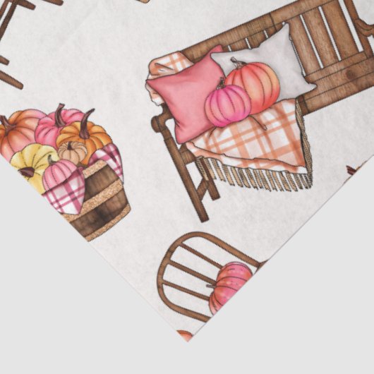 Papier Mousseline Automne Thanksgiving Series Design 22 (Détail)