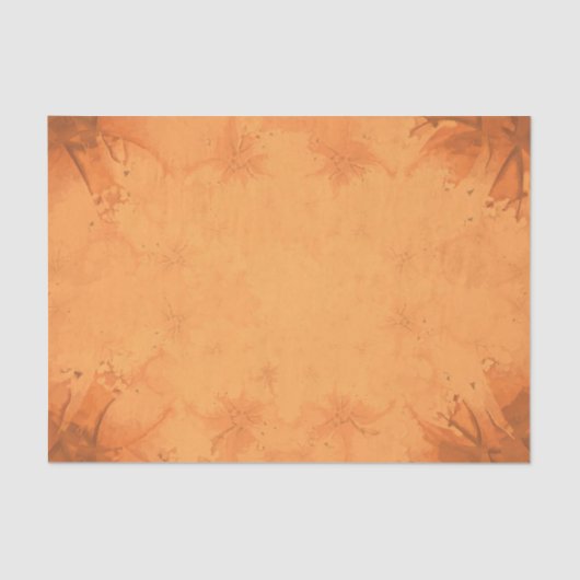 Papier Mousseline Automne Victorien Brown Orange Motif (Recto)