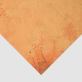 Papier Mousseline Automne Victorien Brown Orange Motif (Détail)