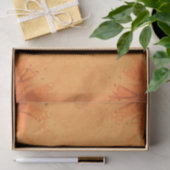 Papier Mousseline Automne Victorien Brown Orange Motif (Cadeau)