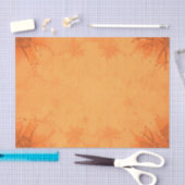 Papier Mousseline Automne Victorien Brown Orange Motif (Artisanat)