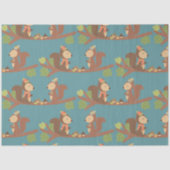 Papier Mousseline Automne Woodland Series Design 4 (Recto)