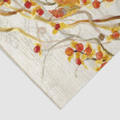 Papier Mousseline Automne Wreath Fall Feuilles Rustique Barne Bois (Détail)