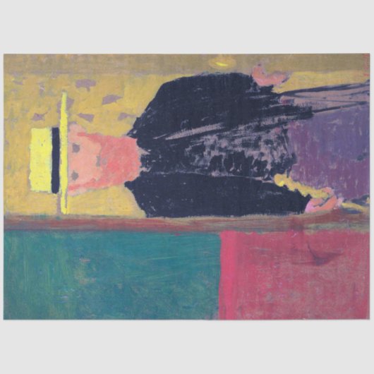 Papier Mousseline Autoportrait (Homme porteur), Edouard Vuillard (Recto)