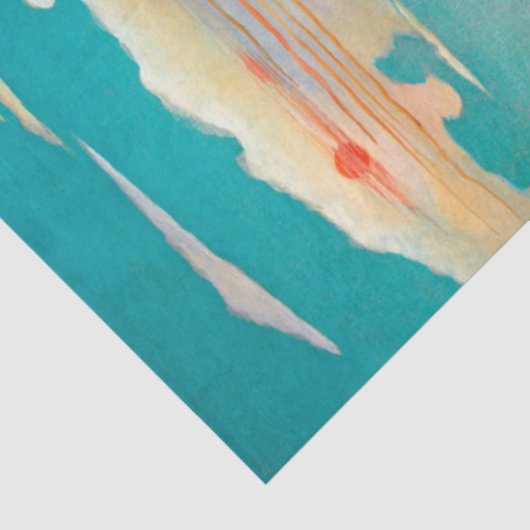 Papier Mousseline Autoportrait, Paysage, Rousseau (Détail)