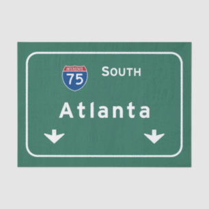 Papier Mousseline Autoroute d'autoroute nationale d'Atlanta la