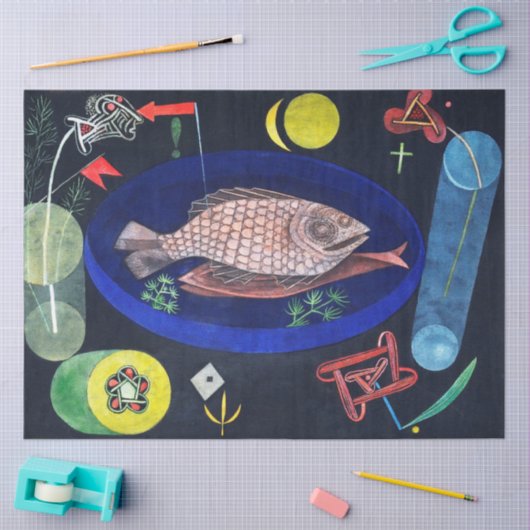Papier Mousseline Autour du poisson, Paul Klee (Artisanat)