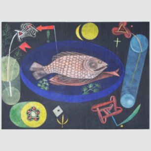 Papier Mousseline Autour du poisson, Paul Klee