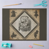 Papier Mousseline Autre Alice au pays des merveilles Conception 2 (Artisanat)