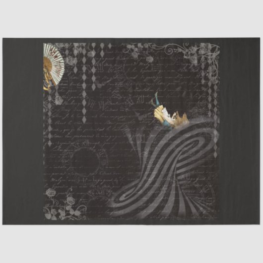 Papier Mousseline Autre Alice au pays des merveilles Conception de s (Recto)