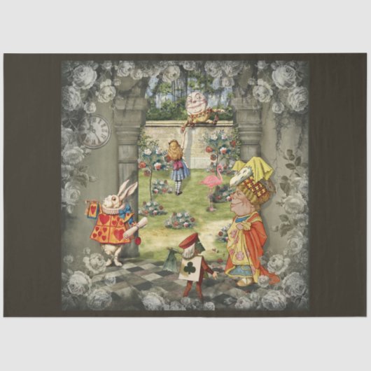 Papier Mousseline Autre Alice au pays des merveilles Conception de s (Recto)