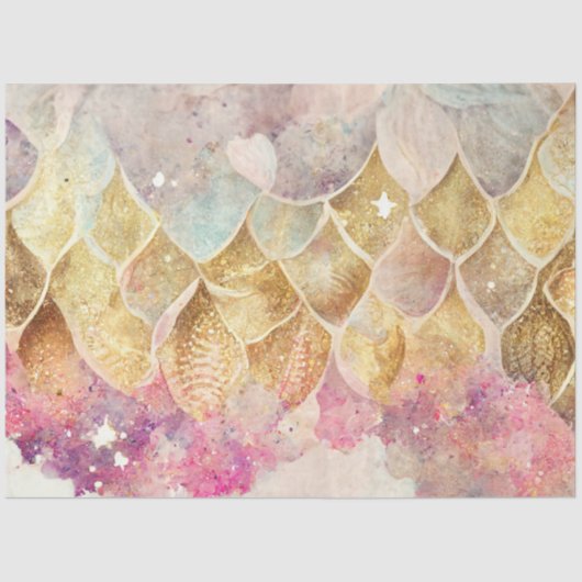 Papier Mousseline Autre Mermaid Galaxy Series Design 2 (Recto)
