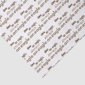 Papier Mousseline Autrefois aigle, toujours aigle. Typographie Brown (Détail)