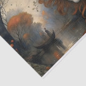 Papier Mousseline Autumn Fairy Queen River Imaginaire Decoupage (Détail)