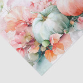 Papier Mousseline Autumn Pumpkins and Flowers Fall Decoupage (Détail)