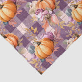 Papier Mousseline Autumn Pumpkins and Flowers Fall Pattern Decoupage (Détail)