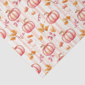 Papier Mousseline Autumn Pumpkins and Leaves Fall Pattern Decoupage (Détail)