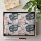 Papier Mousseline Autumn Pumpkins and Leaves Fall Pattern Decoupage (Cadeau)