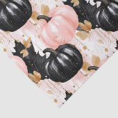 Papier Mousseline Autumn Pumpkins and Leaves Fall Pattern Decoupage (Détail)