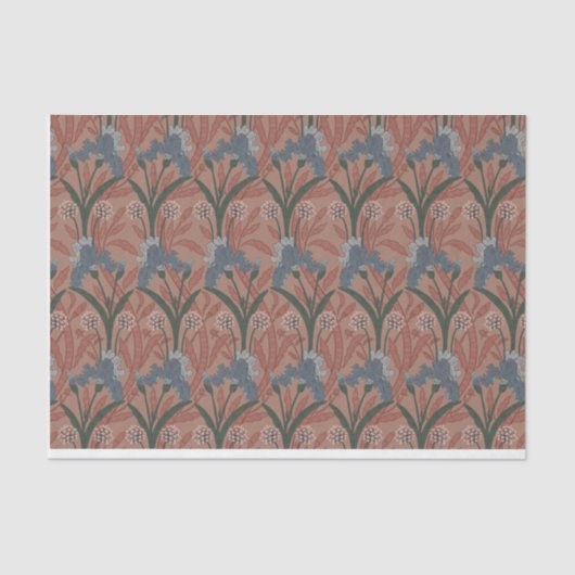 Papier Mousseline Autumn William Morris Style Pattern (Recto)