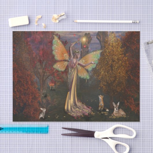 Papier Mousseline Avançons l'automne (Artisanat)