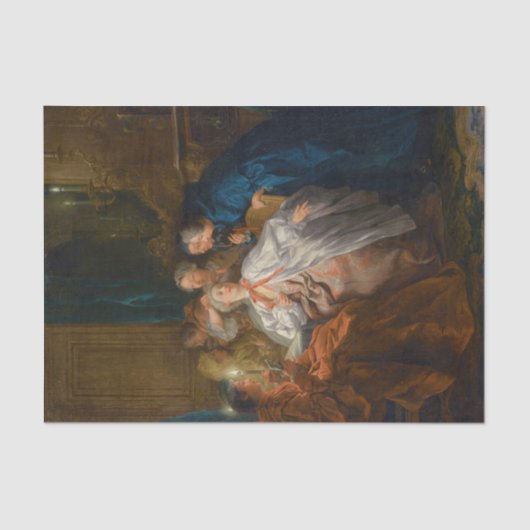 Papier Mousseline Avant le bal de Jean-François de Troy (Recto)