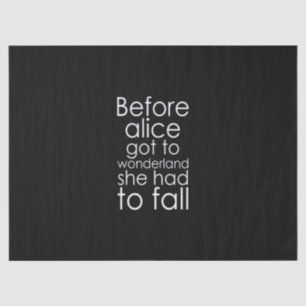 Papier Mousseline avant qu'alice n'arrive au pays des merveilles, el