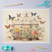 Papier Mousseline Aviaire enchanté : Découpage de cage d'oiseaux (Artisanat)