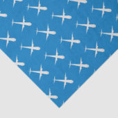 Papier Mousseline Avion sur l'eau bleu (Détail)