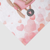 Papier Mousseline Avion vintage Valentine's Day Hearts, Ballons (Détail)