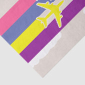 Papier Mousseline Avions colorés (Détail)