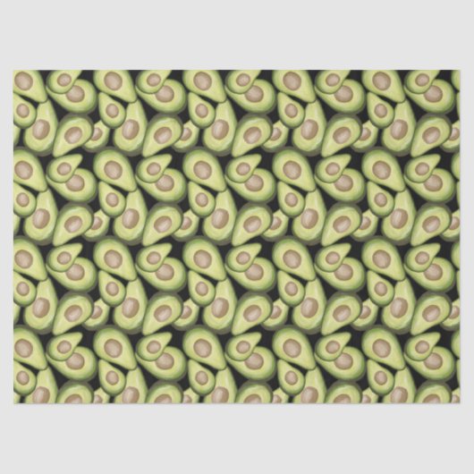 Papier Mousseline "Avocado" Imprimer papier de tissus (Recto)