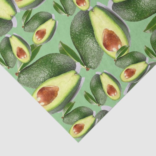 Papier Mousseline Avocados en papier tissu (Détail)