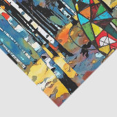 Papier Mousseline Avoir Une Journée Abstraite Kinda (Détail)