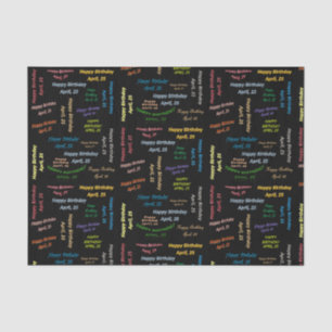 Papier Mousseline Avril, 25 Anniversaire Tissue Paper