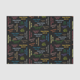 Papier Mousseline Avril, 30 Anniversaire Tissue Paper