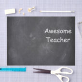 Papier Mousseline Awesome enseignant Chalkboard Design Idée cadeau (Artisanat)