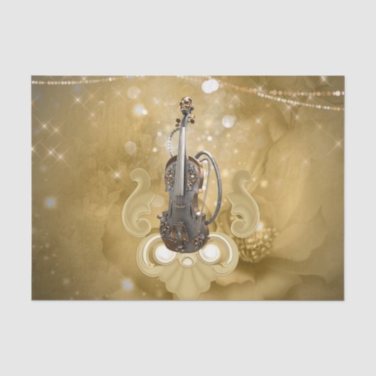 Papier Mousseline Awesome steampunk violin (Recto)