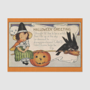 Papier Mousseline Awwww ! ! Petite Sorcière Halloween jamais!