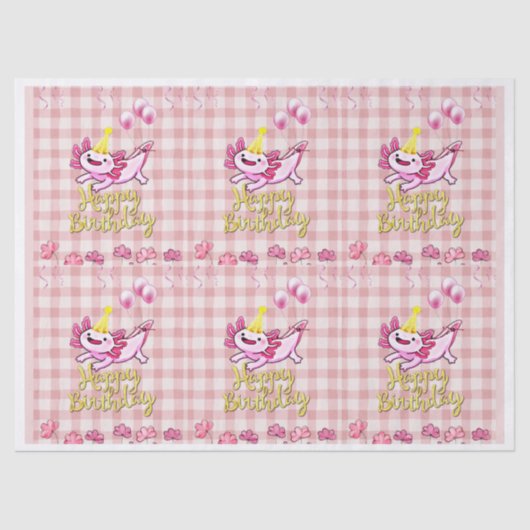 Papier Mousseline Axolotl (Recto)