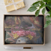 Papier Mousseline Axolotl en fleurs (Cadeau)